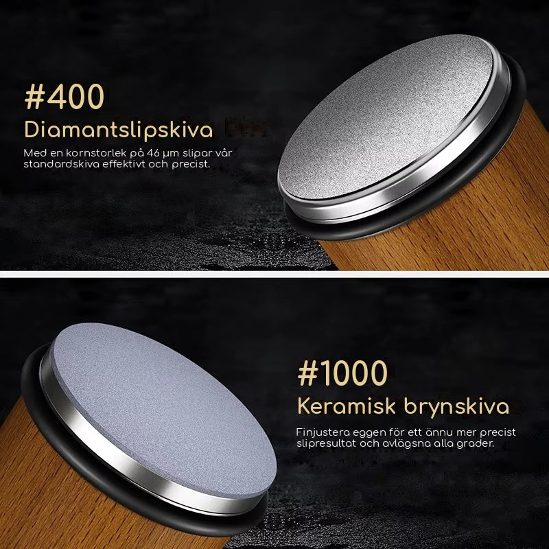 Diamantslipskiva #400 och keramisk brynskiva #1000